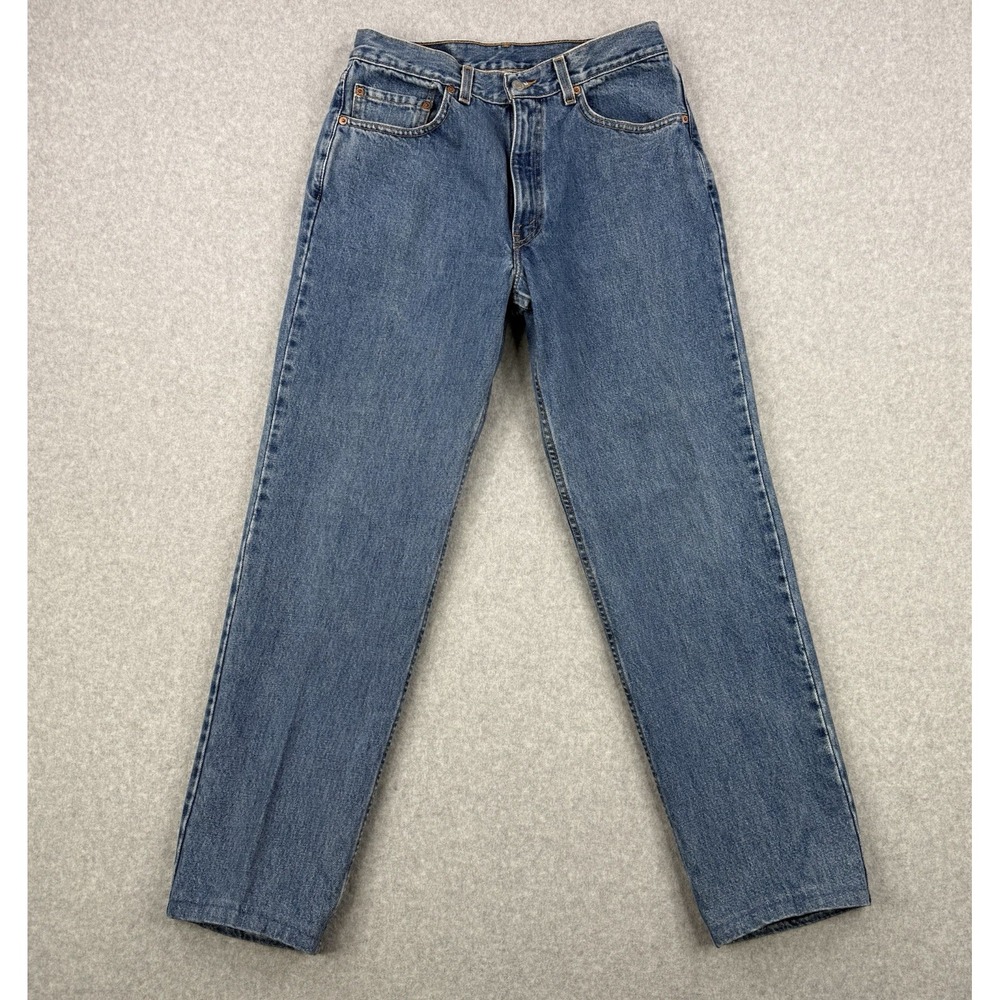 Vintage Levis Jeans Mens 34x32 (Fits 34x30) Blue 550 Tapered Y2K Made In USA